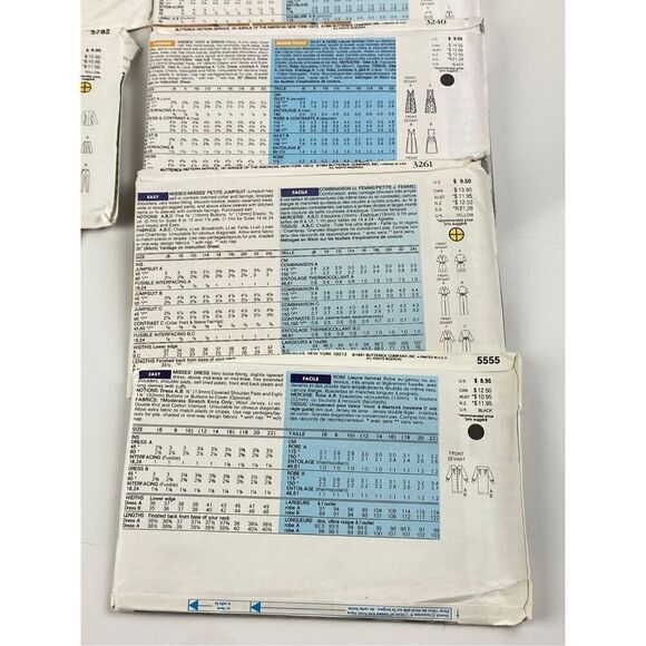 Vintage Lot of 10 Butterick Sewing Patterns Uncut Sizes 6-18 Leslie Fay DX1964 - Picture 3 of 7